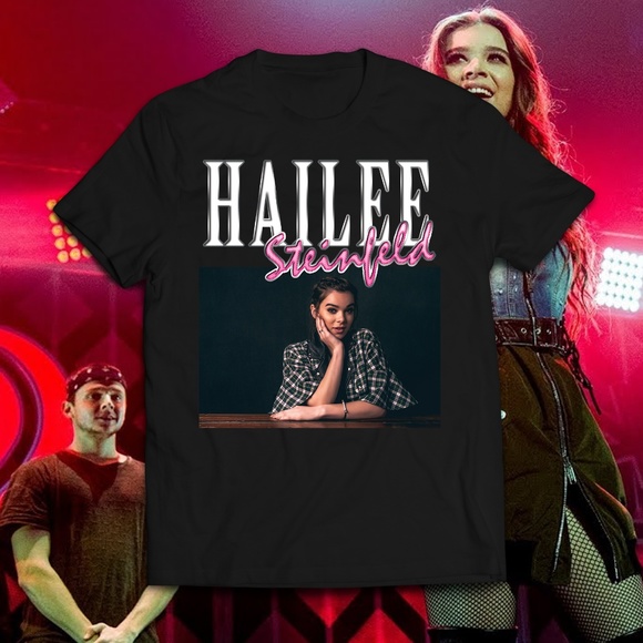 Vintage Style Black Hailee Steinfeld Music Tee - Picture 1 of 2